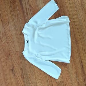 Talbot's xs cream blouse